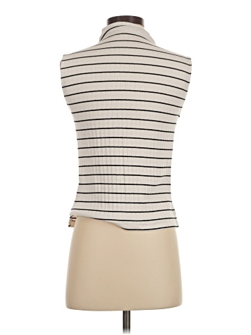 Madewell Ribbed Mockneck Tank in Stripe (view 2)