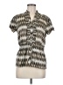 East5th 100% Polyester Brown Short Sleeve Blouse Size M - photo 1
