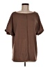 Shein Brown Short Sleeve Top Size L - photo 1