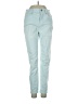 White House Black Market Color Block Teal Jeans Size 0 - photo 1