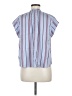 Joie Stripes Blue Short Sleeve Blouse Size M - photo 2