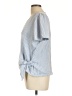 MICHAEL Michael Kors Blue Short Sleeve Blouse Size L - photo 5