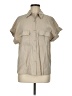 Max Studio Tan Short Sleeve Blouse Size M - photo 1
