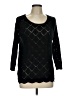 Debbie Morgan 100% Acrylic Black Pullover Sweater Size L - photo 1