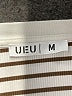 UEU Stripes Ivory Short Sleeve T-Shirt Size M - photo 7