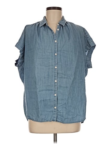 Madewell Central Shirt in Roberta Indigo (view 1)