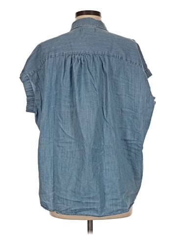 Madewell Central Shirt in Roberta Indigo (view 2)