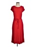 Ann Taylor Solid Red Casual Dress Size 4 - photo 1