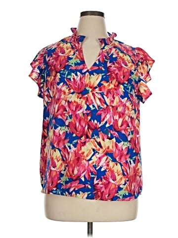 Morgan Taylor Short Sleeve Blouse (view 1)