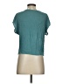 Mittoshop 100% Rayon Teal Short Sleeve Blouse Size S - photo 2