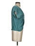 Mittoshop 100% Rayon Teal Short Sleeve Blouse Size S - photo 4