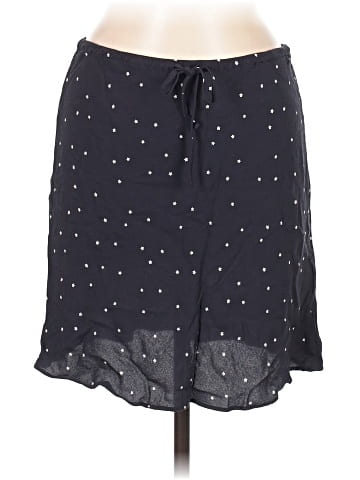 Madewell Drawstring Mini Slip Skirt in Night Stars (view 1)