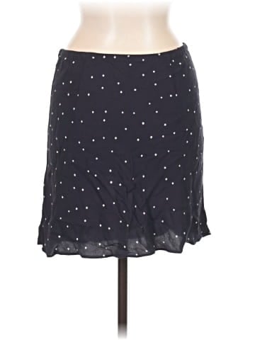 Madewell Drawstring Mini Slip Skirt in Night Stars (view 2)