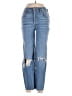 RE/DONE 100% Cotton Color Block Blue Jeans Size 27 waist - photo 1