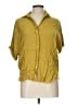 Millibon Yellow 3/4 Sleeve Button-Down Shirt Size L - photo 1