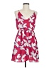 Lush 100% Polyester Hearts Red Casual Dress Size M - photo 1