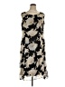 Studio 1 100% Polyester Print Gray Cocktail Dress Size 16 - photo 1