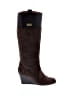 Salvatore Ferragamo Solid Brown Boots Size 6 1/2 (wide) - photo 1