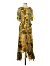 Olivaceous 100% Polyester Yellow Casual Dress Size S - photo 1