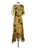Olivaceous 100% Polyester Yellow Casual Dress Size S - photo 2