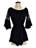 Blush 100% Rayon Black Romper Size M - photo 1