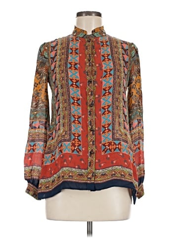 ETRO Long Sleeve Silk Top (view 1)