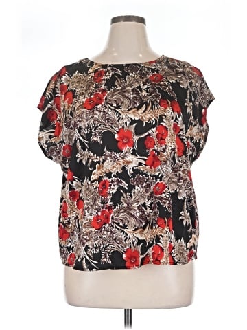 Ann Taylor Factory Short Sleeve Blouse (view 1)