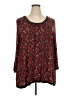 Ellen Tracy Red 3/4 Sleeve Blouse Size 2X - photo 1
