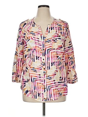 JM Collection 3/4 Sleeve Blouse (view 1)