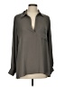 Pleione 100% Polyester Gray Long Sleeve Blouse Size L - photo 1