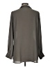 Pleione 100% Polyester Gray Long Sleeve Blouse Size L - photo 2
