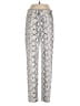 Frank Lyman Design Animal Print Silver Casual Pants Size 2 - photo 1