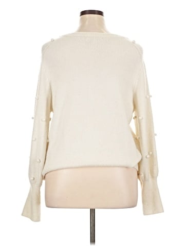 Madewell Bobble Dashwood V-Neck Sweater in Coziest Yarn (view 2)