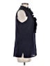 Gap 100% Silk Blue Sleeveless Blouse Size M - photo 4