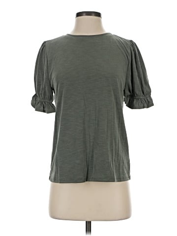 Green Envelope Short Sleeve Top (view 1)
