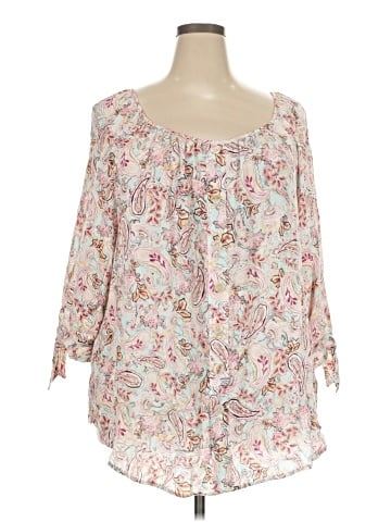 I.N. Studio 3/4 Sleeve Blouse (view 1)