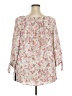 I.N. Studio 100% Rayon Floral Paisley Ivory 3/4 Sleeve Blouse Size 3X - photo 2