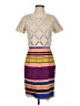 Weston 100% Polyester Color Block Tan Casual Dress Size 4 - photo 1