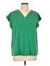 Unbranded 100% Polyester Green Short Sleeve Blouse Size L - photo 1