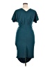 Unbranded 100% Polyester Solid Teal Cocktail Dress Size XL - photo 2
