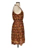 Theory Print Orange Casual Dress Size S - photo 4
