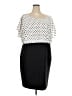 Alyx 100% Polyester Polka Dots Black Casual Dress Size 24W - photo 1