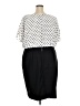 Alyx 100% Polyester Polka Dots Black Casual Dress Size 24W - photo 2