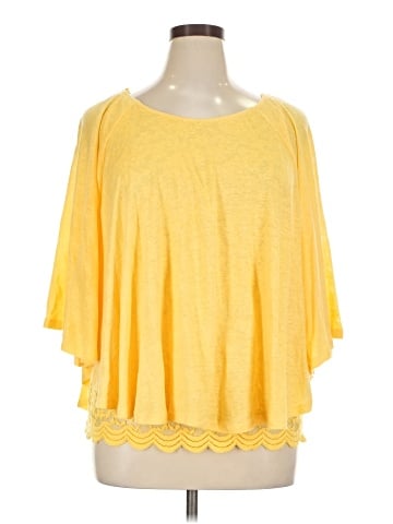 Akemi + Kin 3/4 Sleeve Top (view 1)