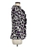 Milano 100% Polyester Animal Print Purple 3/4 Sleeve Blouse Size M - photo 5