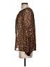 Fever 100% Polyester Tweed Brown Long Sleeve Blouse Size S - photo 5