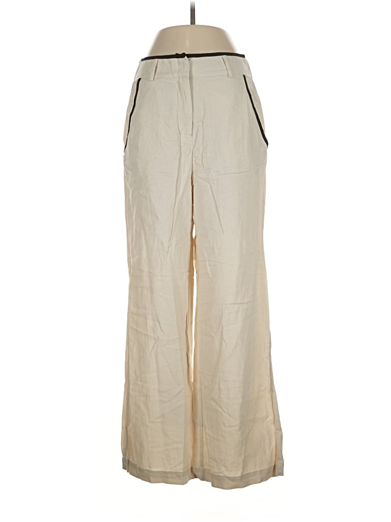 Pre-owned Tahari Linen Pants In Tan