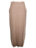 Open Edit Solid Tan Casual Skirt Size L - photo 1
