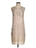 Verty 100% Polyester Metallic Tan Cocktail Dress Size S - photo 1