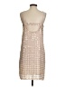 Verty 100% Polyester Metallic Tan Cocktail Dress Size S - photo 2